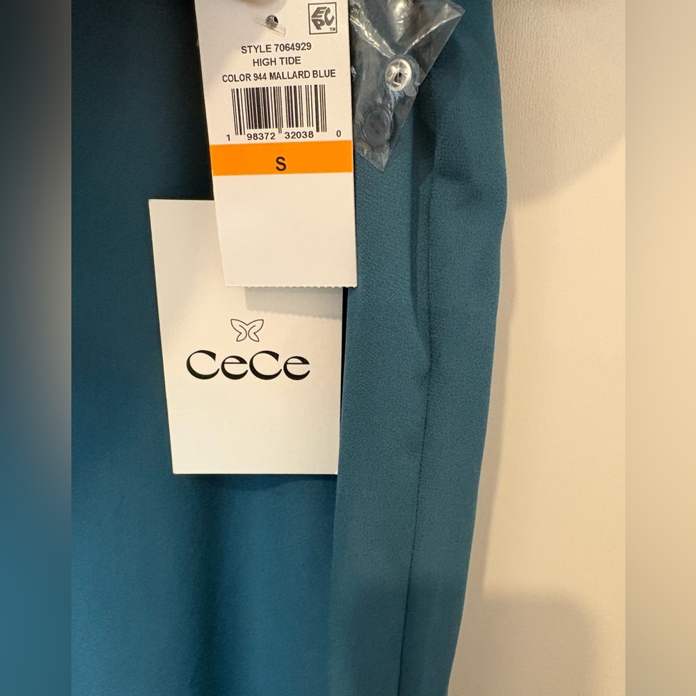 CeCe Teal Blue Mini Dress - Picture 3 of 10